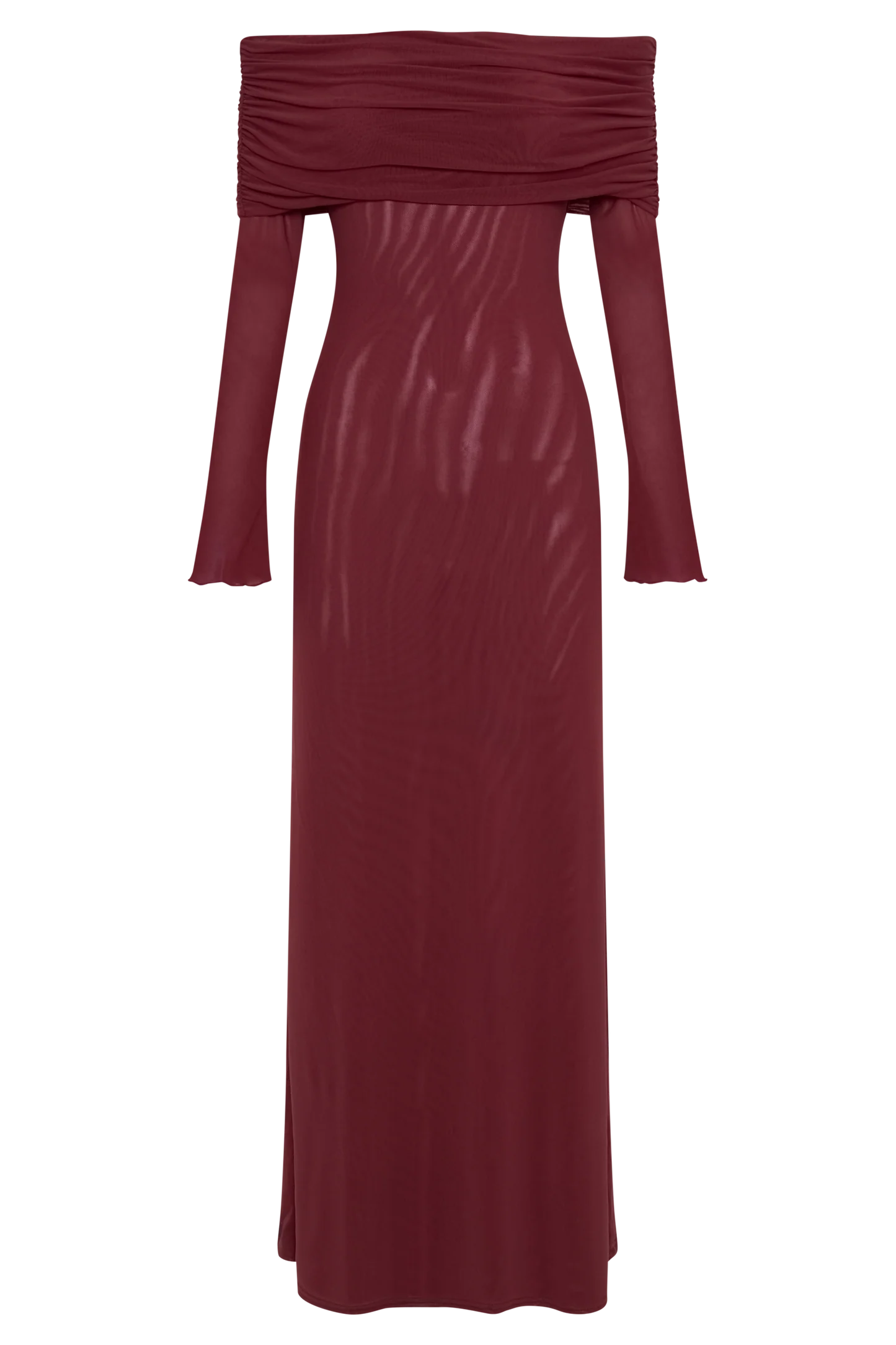 Josie Off Shoulder Mesh Maxi Dress