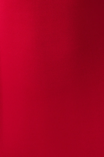 Ashtin Cross Front Knit Maxi Dress in Red