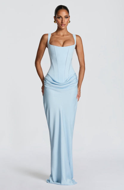 Cornelia Maxi Dress in Baby Blue