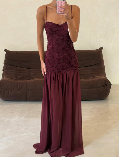 Renata Dress in Port