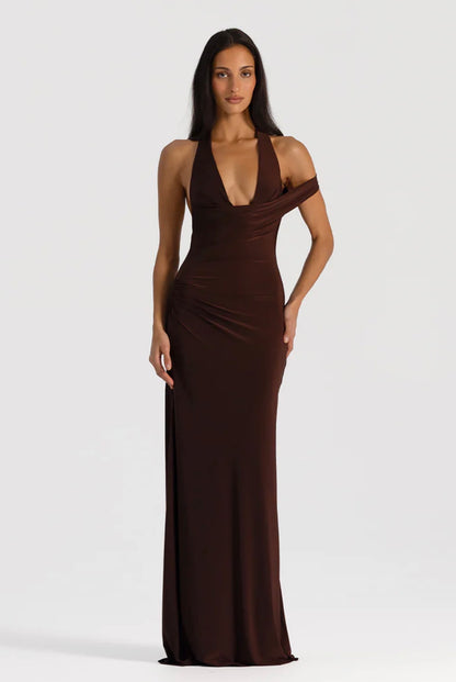 Mariela Gown in Espresso