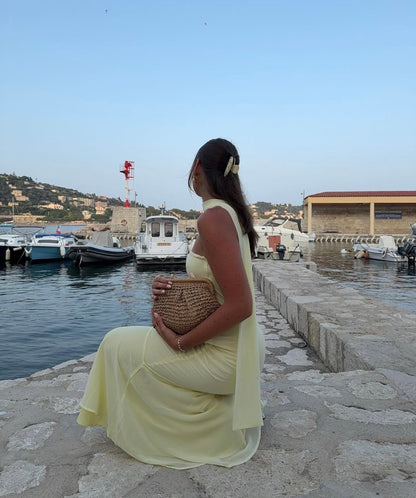 Under The Pagoda Maxi Dress in Yellow