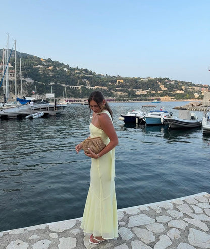 Under The Pagoda Maxi Dress in Yellow