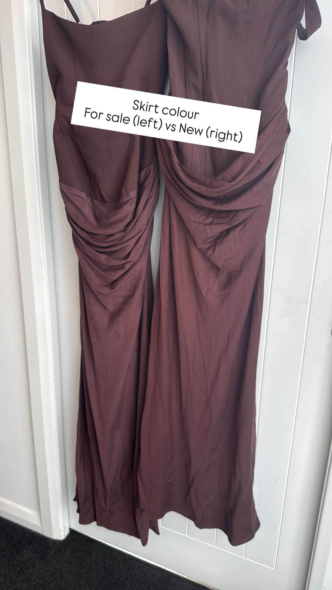 Cornelia Maxi Dress in Plum Brown (12) - FOR SALE