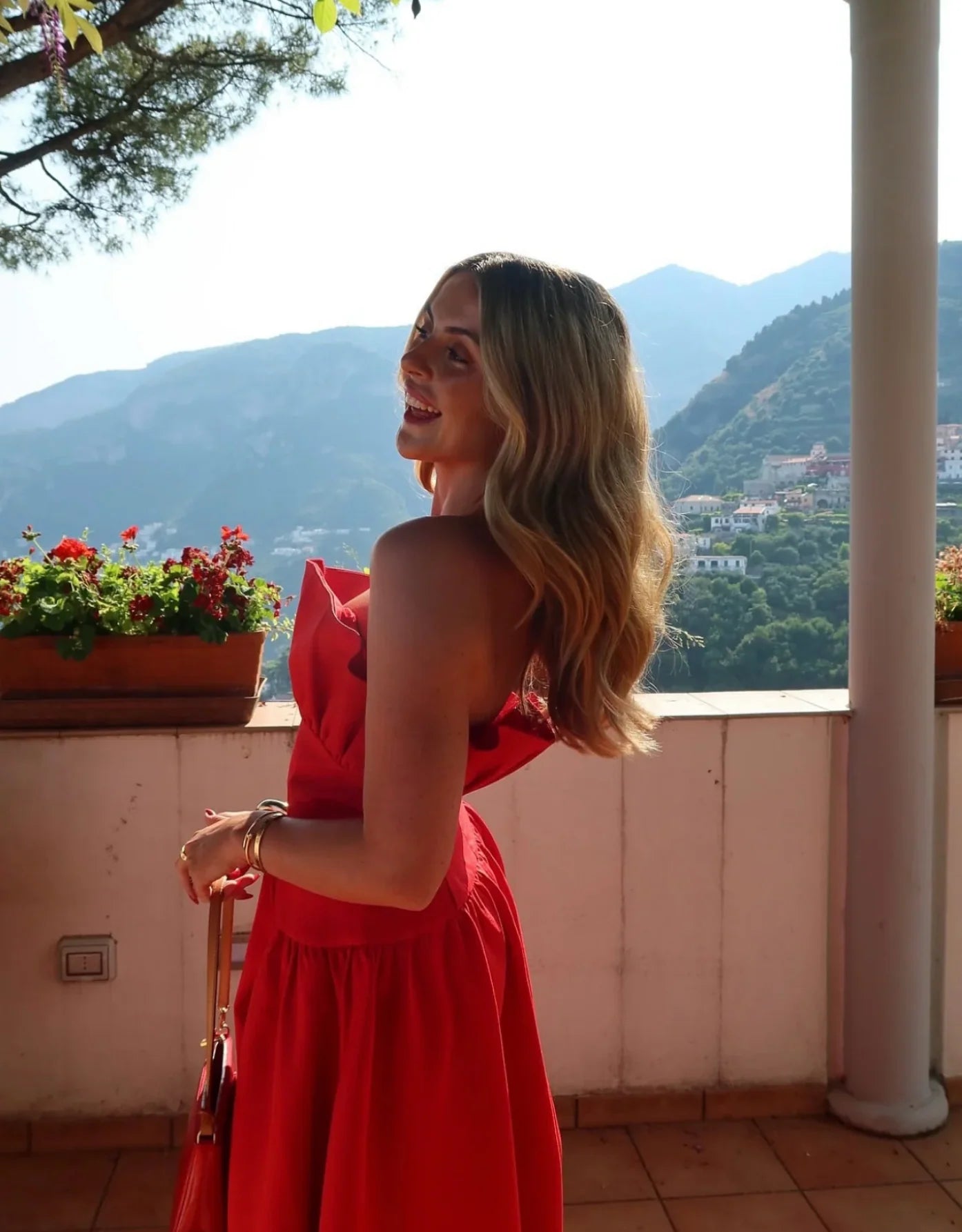 Laurel Sleeveless Maxi Dress In Red