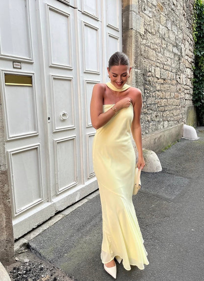 Under The Pagoda Maxi Dress in Yellow