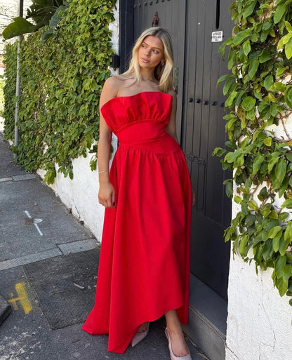 Laurel Sleeveless Maxi Dress In Red