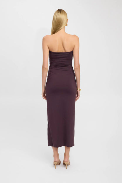 Tayla Trim Maxi Dress in Cocoa