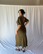 Load image into Gallery viewer, Uma Dress in Khaki - RUBY
