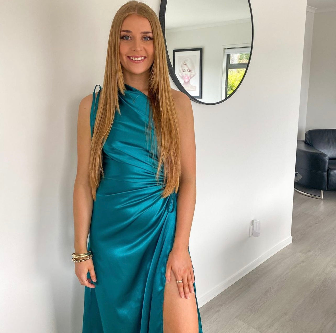 Nour Dress in Emerald