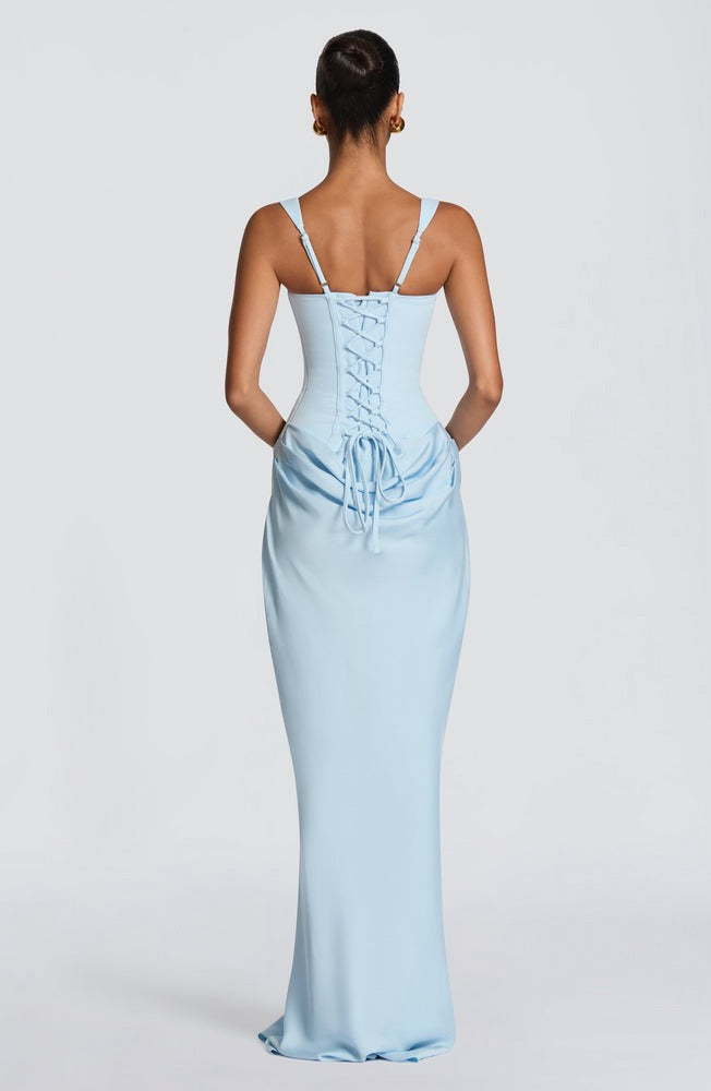 Cornelia Maxi Dress in Baby Blue