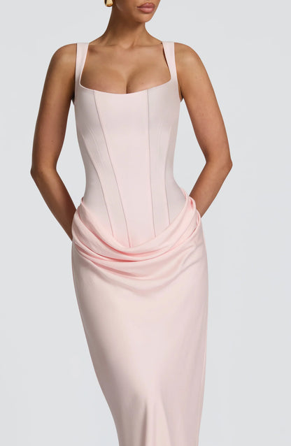 Cornelia Maxi Dress in Blush