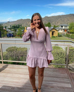 Load image into Gallery viewer, Anna V Tulip Sleeve dress in Pastel Pink - By Johnny
