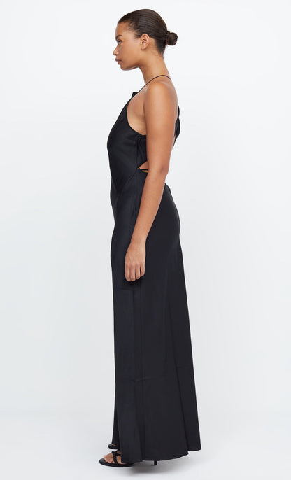 Adore Halter Maxi Dress in Black