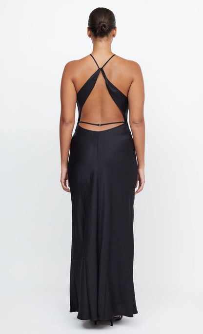 Adore Halter Maxi Dress in Black