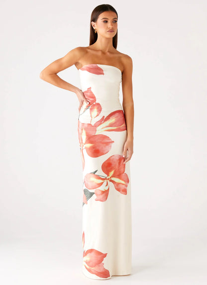 Bellanca Strapless Dress in Siena Floral