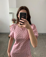Load image into Gallery viewer, Heidi Gingham Dress in Pink - RUBY
