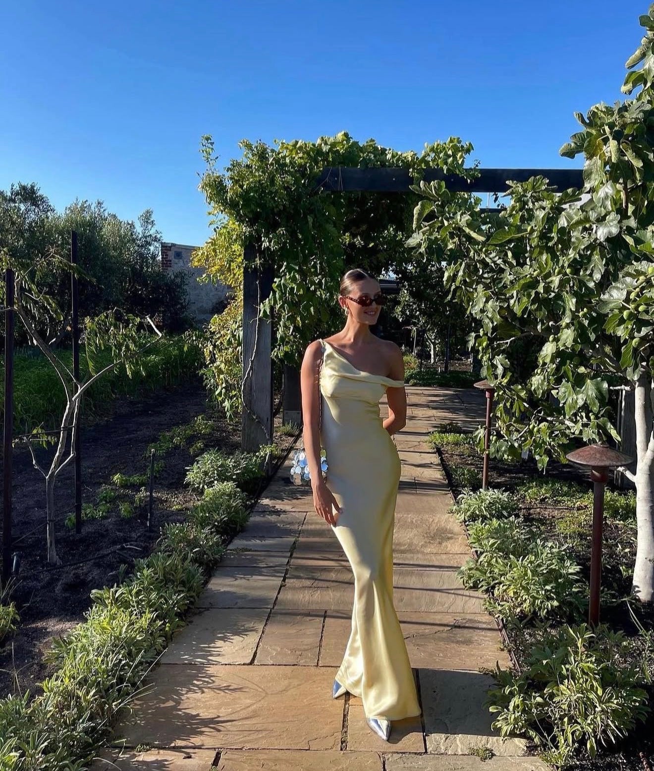 Monika Gown in Lemon