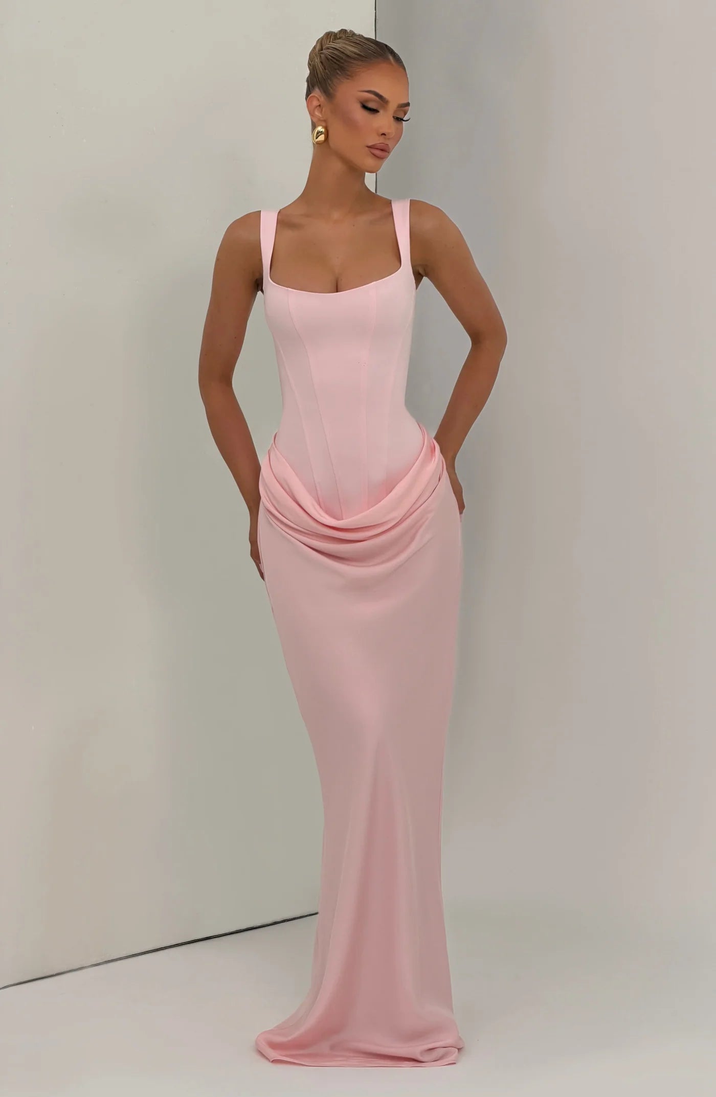 Cornelia Maxi Dress in Blush