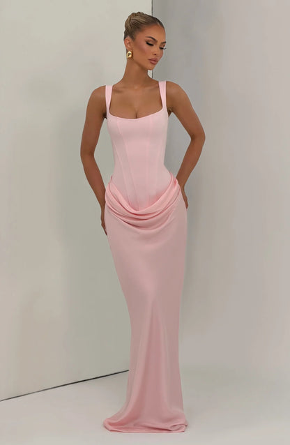 Cornelia Maxi Dress in Blush