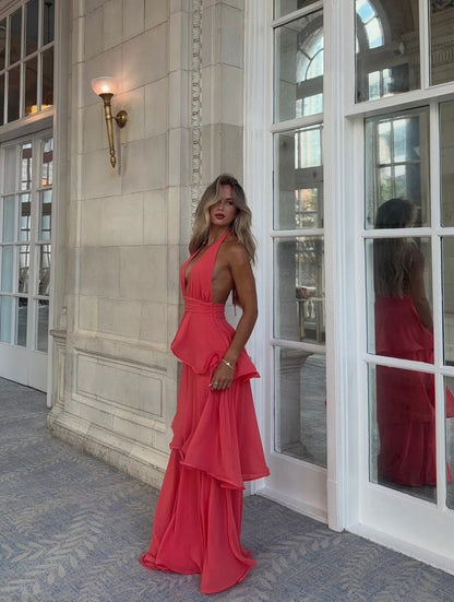 Fairytale Crush Maxi in Coral