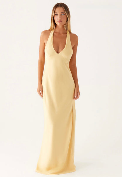Angie Maxi Dress in Yellow