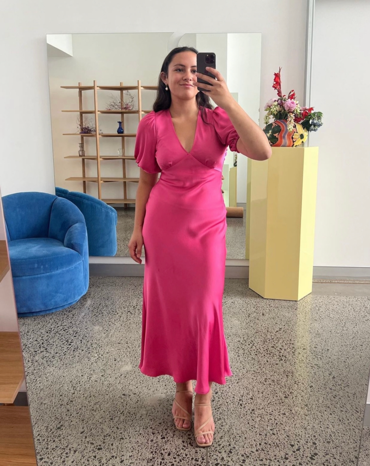 Uma Dress in Hot Pink