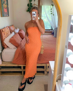 Load image into Gallery viewer, Petra Dress in Aperol Spritz (14) - Ownley
