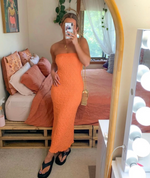 Load image into Gallery viewer, Petra Dress in Aperol Spritz (6) - Ownley
