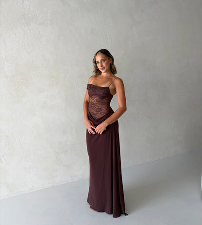 Sloane Dress in Espresso