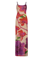 Load image into Gallery viewer, Mesh Fuchsia Slip Dress (10) - With Harper Lu
