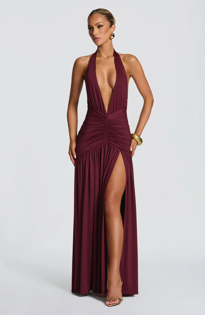Melania Maxi in Cherry Lacquer