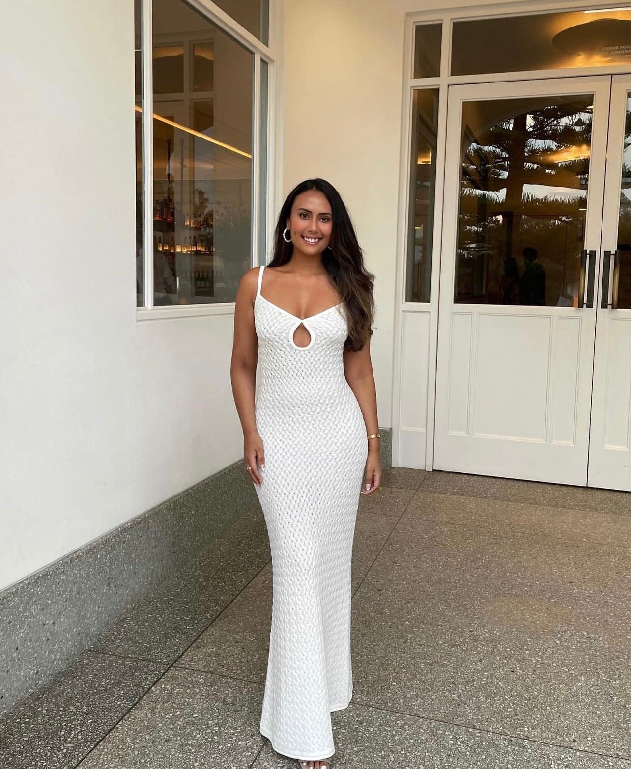 Effie Knit Key Maxi in Ivory