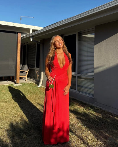 Jasmine Maxi Dress in Grenadine