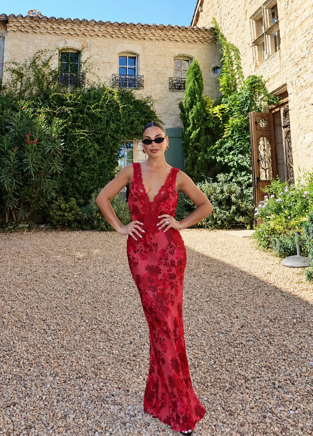 Juliette Maxi Dress in Rose