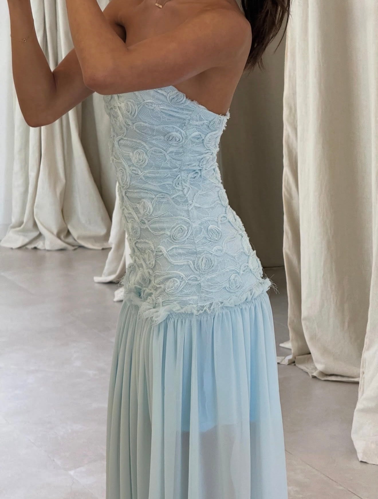 Renata Dress in Baby Blue