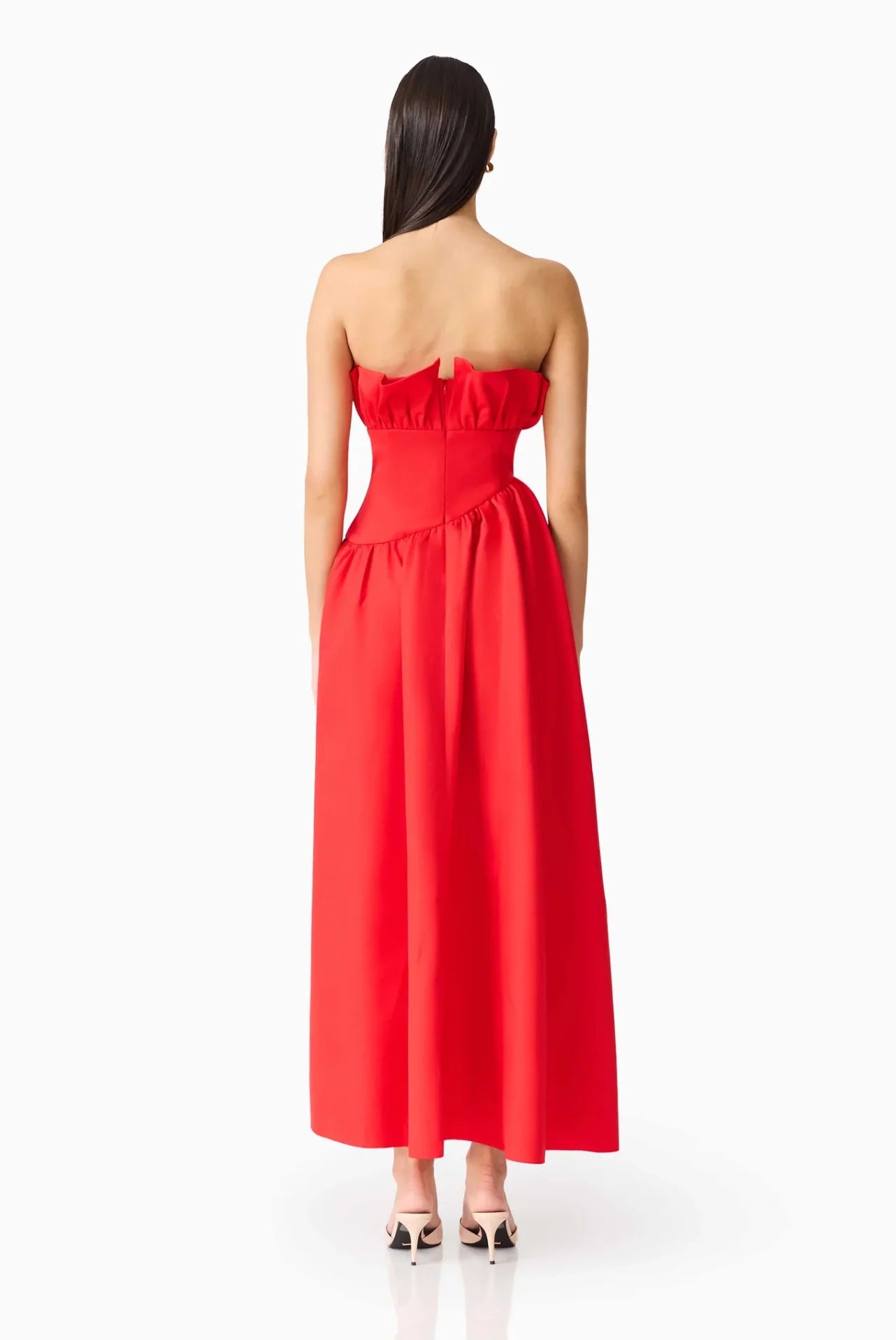 Laurel Sleeveless Maxi Dress In Red