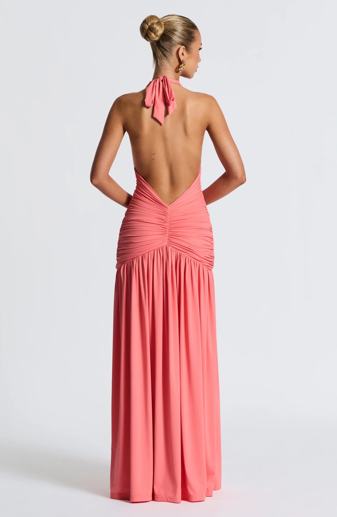 Melania Maxi in Coral Pink