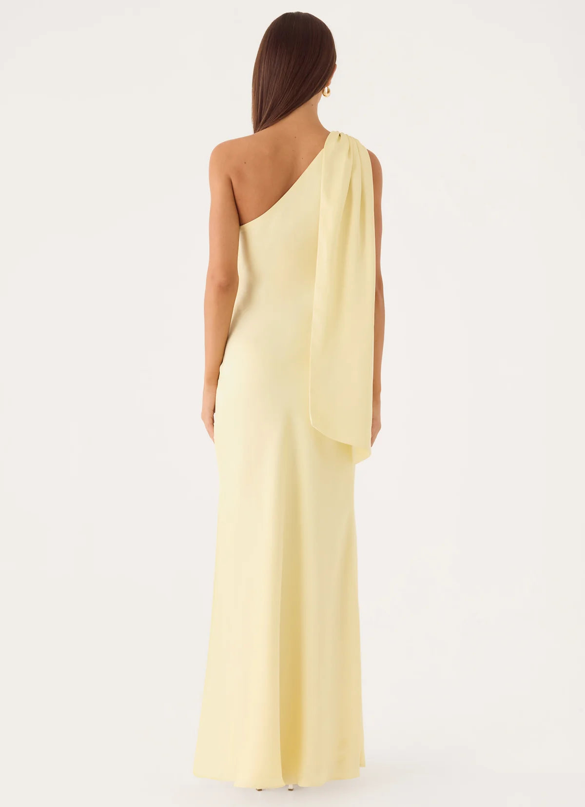 Elena Maxi Dress in Baby Yellow