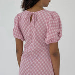 Load image into Gallery viewer, Heidi Gingham Dress in Pink - RUBY
