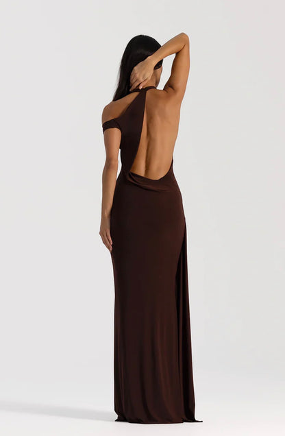 Mariela Gown in Espresso