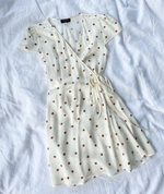 Load image into Gallery viewer, Silk Wrap Dress in Polka Dot - Kenzie Silk
