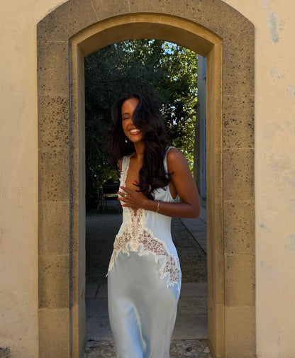 Celestia Maxi Dress in Ciel