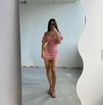 Load image into Gallery viewer, Delphi Dress in Strawberry - RUBY
