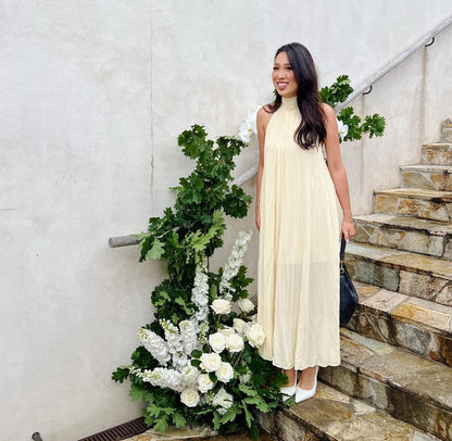 Cascade Crush Gown in Butter