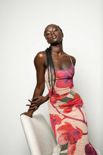 Load image into Gallery viewer, Mesh Fuchsia Slip Dress (10) - With Harper Lu

