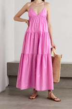 Load image into Gallery viewer, Tiered Cotton Maxi Dress - Matteau
