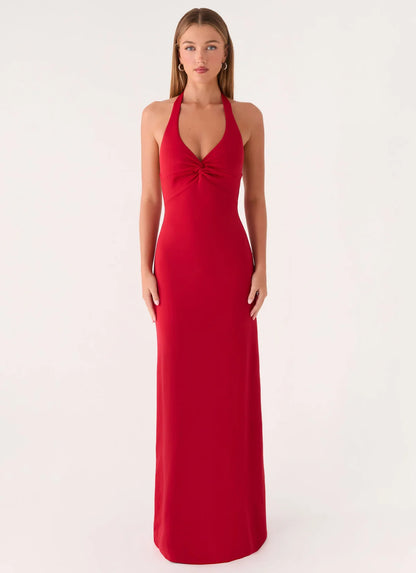 Loverboy Maxi Dress in Deep Red