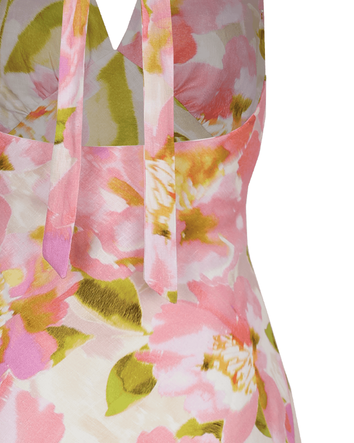Morgan Linen Mini Dress in Ballet Floral