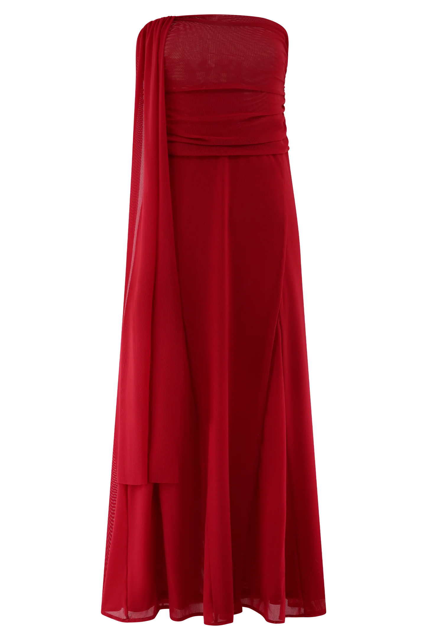 Brooklyn Mesh Maxi Set in Ruby